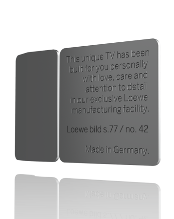 Loewe_bild_s_77_signature badge