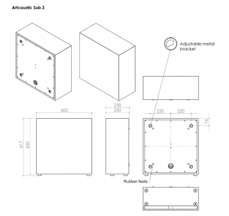 ArtcousticSub3_размеры