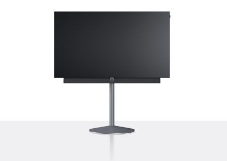 Loewe_bild_5_55_floorstand_plate_basalt grey_front