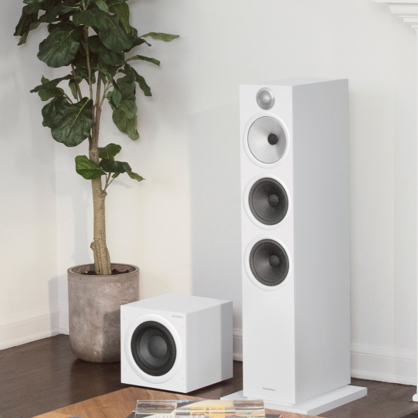 Bowers & Wilkins ASW608 Matte White активный сабвуфер_3